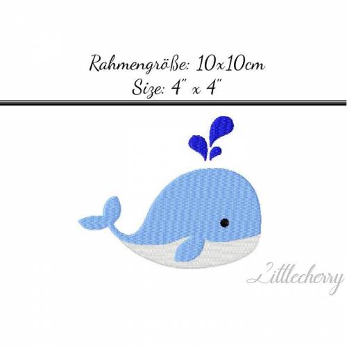 Stickdatei "Wal no3" 10x10