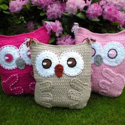 Häkelanleitung Eulenkissen