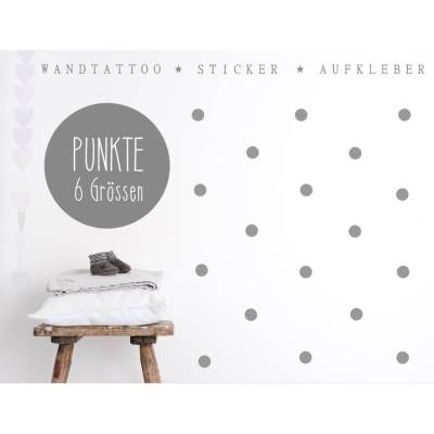 Wandtattoo, Sticker, Aufkleber, Punkte, Kreise, Dots