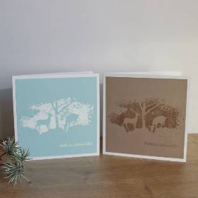 Weihnachtskarte Grußkarte "Winterwald" aus der Manufaktur Karla