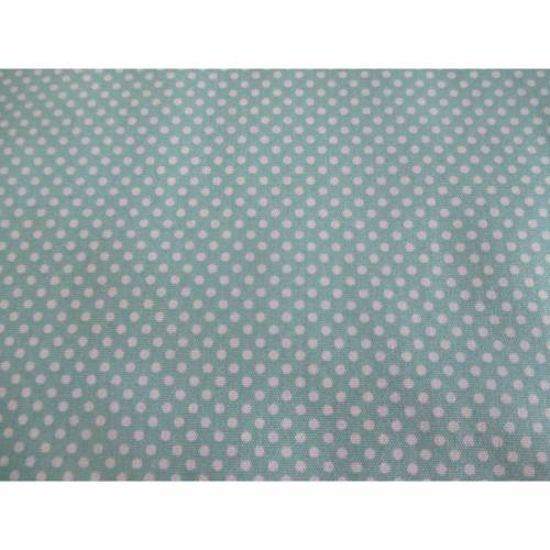 Baumwolle Baumwollstoff Popeline kleine Punkte/Dots mint Oeko-Tex Standard 100 (1m/8,-€)