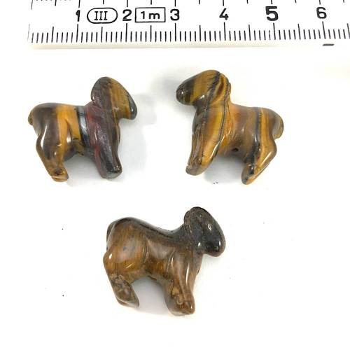SCHMUCK ELEMENT: WIDDER TIGERAUGE - Bohrung von oben nach unten
