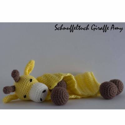 Amigurumi Häkelanleitung Schnuffeltuch Giraffe Amy 