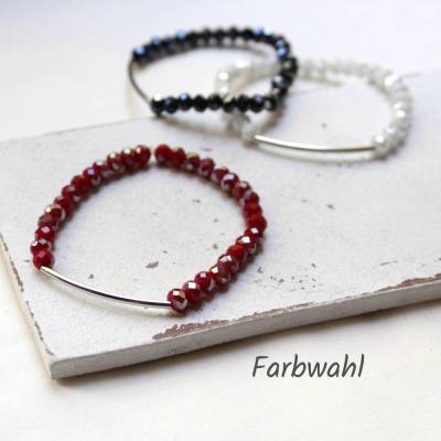Tube • Armband Perlen | Farbwahl | Armschmuck | Geschenkidee Frau | Freundin | Schwester | Mama