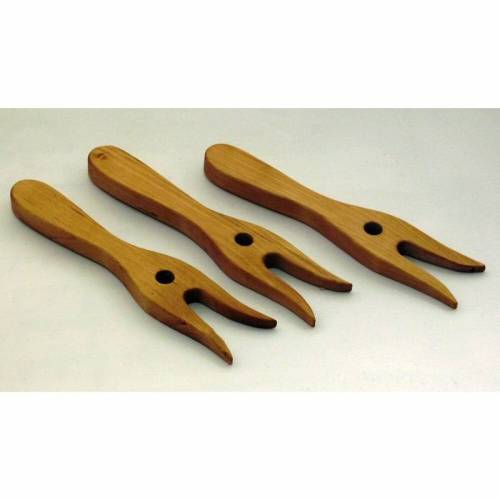 5 Stück Strickgabel aus Holz, Strickliesel, Lucet