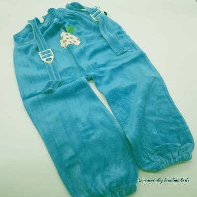 Vintage, Baby Kleinkind Hose mit Trägern, Nicki, Größe 74