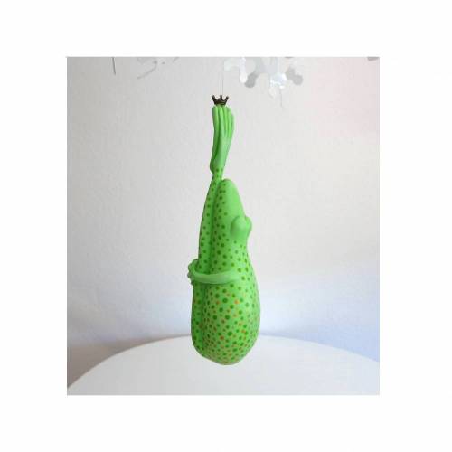 Regentropfenfrosch, Frosch, Mobilé, Frosch Skulptur, Frosch zum Aufhängen, Froschkönig, Froschplastik, modellierter Frosch, Froschfigur