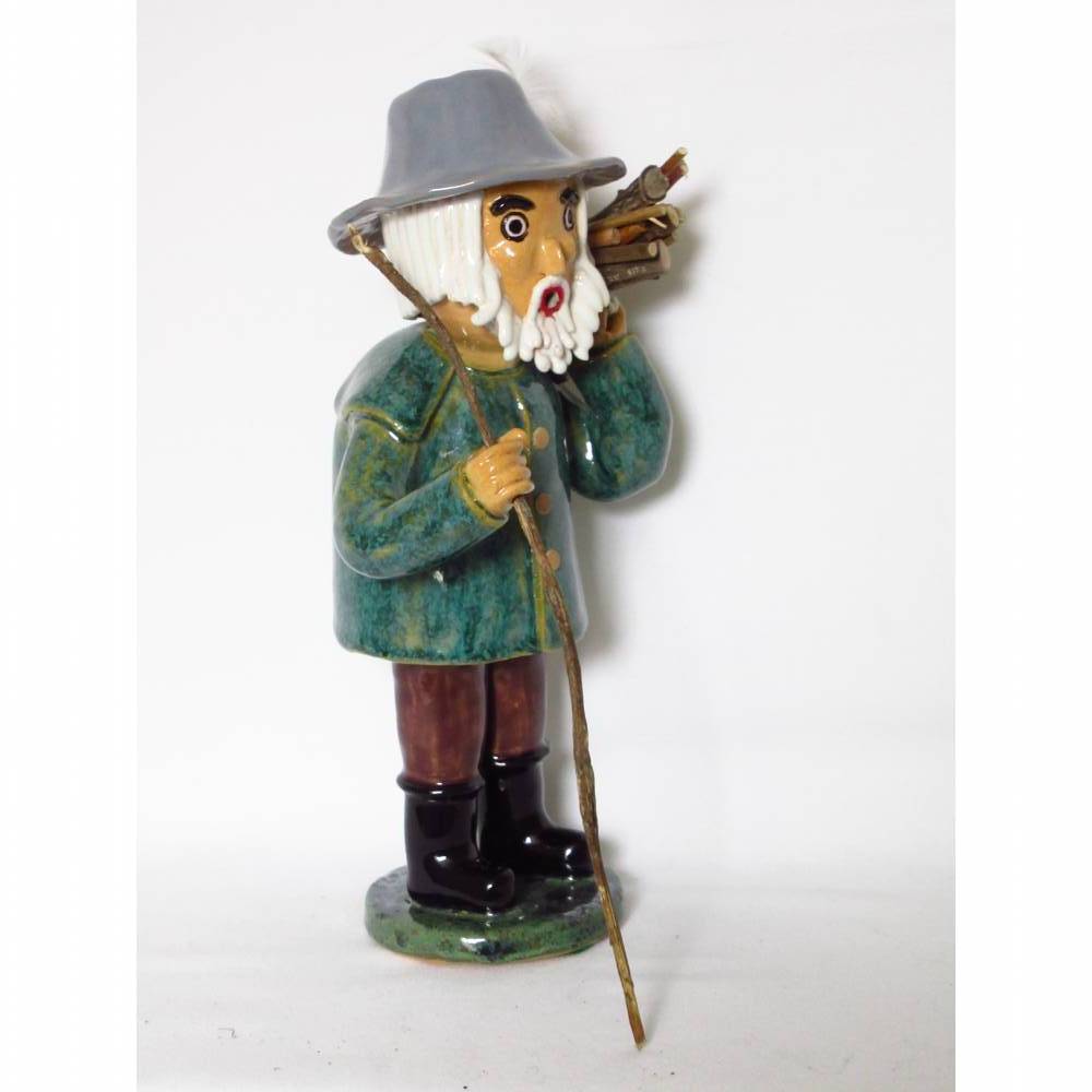 Räuchermann Holzmichel Weihnachten Keramik Märchenfigur