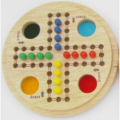 Reisespiele aus Holz, Ludo, Nine Mens Morris, Solitaire