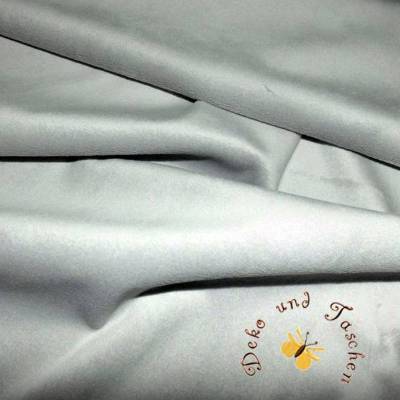 Meterware Minky traumhaft weicher Plüschstoff Fleece hochwertiger Microfaser-Plüsch Shannon Fabrics Solid Cuddle Silbergrau