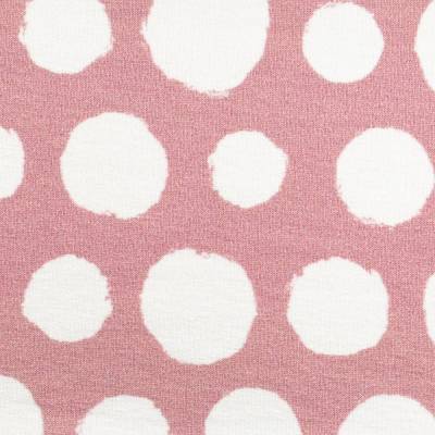 18,50EUR/m Rosie Sweat Punkte weiß auf altrosa Swafing