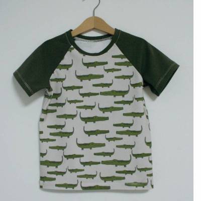 T-SHIRT kurzarm aus BIO Jersey Ali Gator von Lillestoff