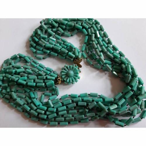 10 reihige vintage Kette mit schönem Verschluss