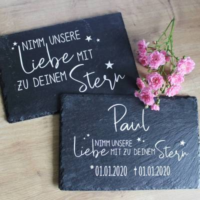 Gedenktafel "Sternenkind" aus der Manufaktur Karla