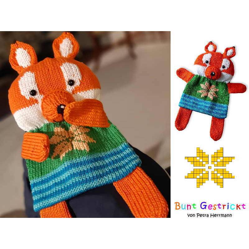 Strickanleitung Schmusetuch Fuchs Bild 1