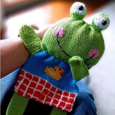 Strickanleitung Schmusetuch Frosch