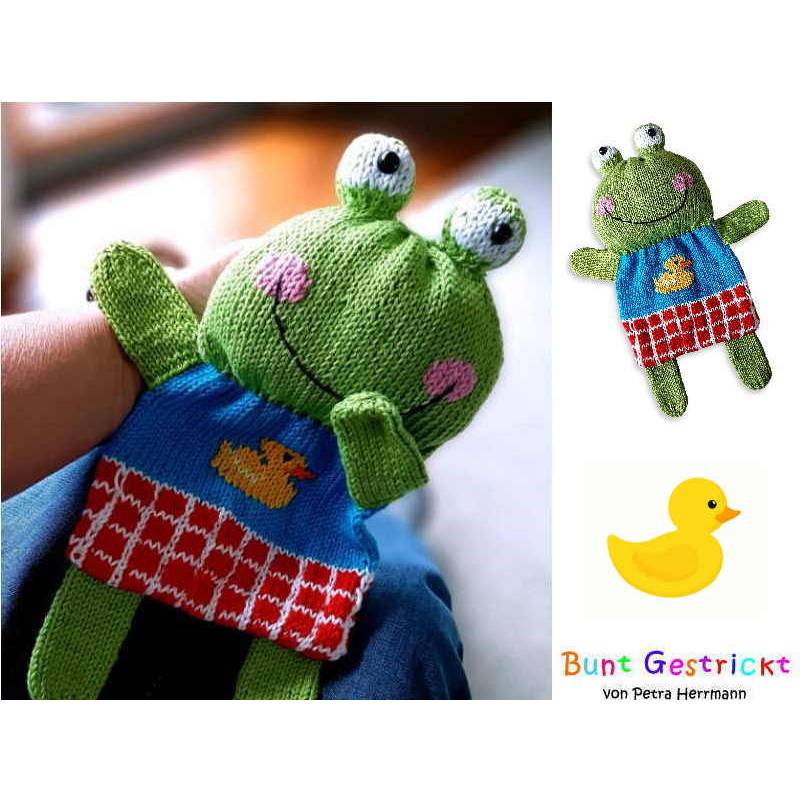 Strickanleitung Sparpaket Schmusetücher - Bär - Fuchs - Frosch Bild 2