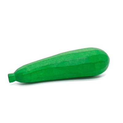 Zucchini aus Holz, 2 Stück, handgeschnitzes Kaufladengemüse