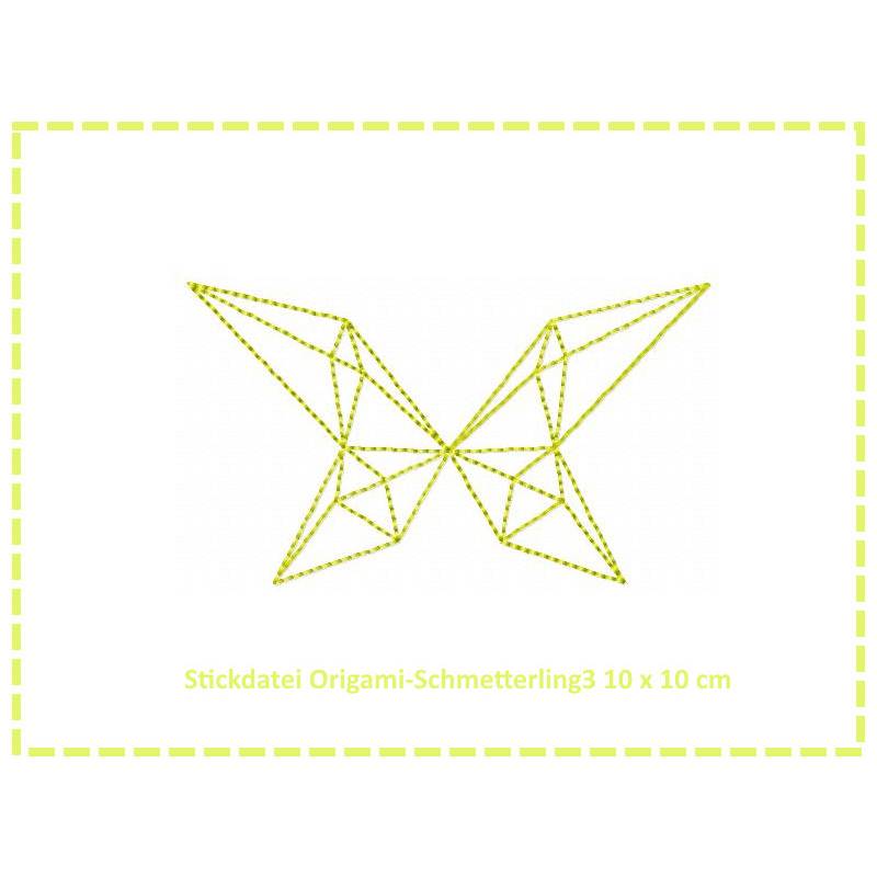 Stickdatei Origami Schmetterling3 10x10 Bild 1