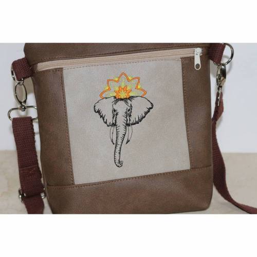 Stickdatei Elefant ohne Blumen 10x10cm