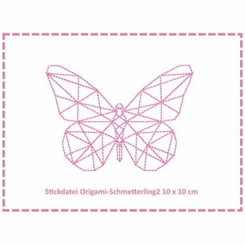 Stickdatei Origami Schmetterling2 10x10