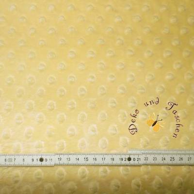 Meterware Minky weicher Plüschstoff Fleece hochwertiger Microfaser-Plüsch Shannon Fabrics Cuddle Dimple Gelb Kissen