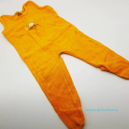 Vintage, Baby Strampler mit Füßen, Größe 62/68