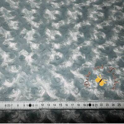 Meterware Minky weicher Plüschstoff Fleece hochwertiger Microfaser-Plüsch Shannon Fabrics Rose Cuddle Silver Kissen