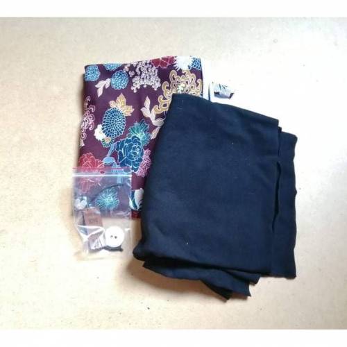 Materialpackung für Knopfschal Nähset