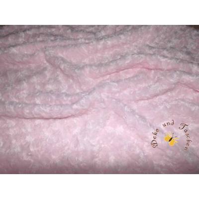 Meterware Minky weicher Plüschstoff Fleece hochwertiger Microfaser-Plüsch Shannon Fabrics Rose Cuddle Baby-Pink