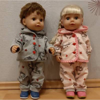 Unicorn-Outfit für Puppen, 2-teilig, Gr. 40-45 cm