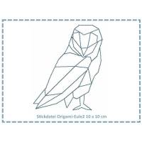 Stickdatei Origami Eule2 10x10