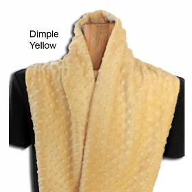 Loopschal Damen warmer flauschiger Schlauchschal Rundschal Shannon Fabrics Cuddle Dimple Yellow kuschelweiche hochwertige Qualität