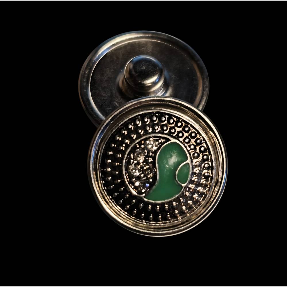 Druckknopf-Button  Ying & Yang (DK3) Bild 1