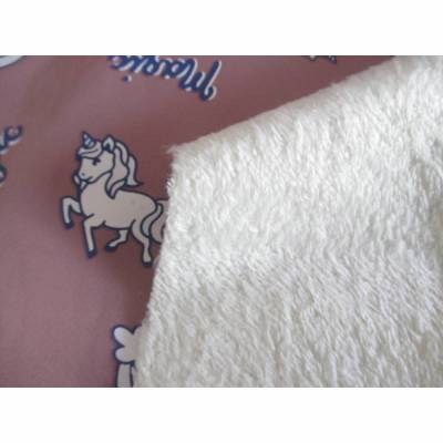 Softshell Loris Farbwechsel bei Nässe - Einhörner - mit Plüsch Abseite( 1m/21,00€ )