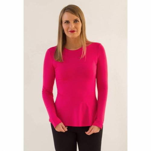 Volantshirt pink Langarm