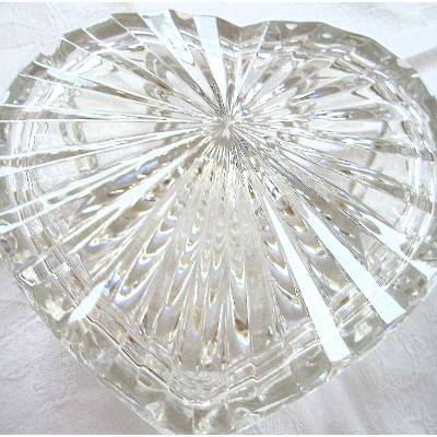 Vintage Bonboniere Glasherz aus den 80er Jahren 