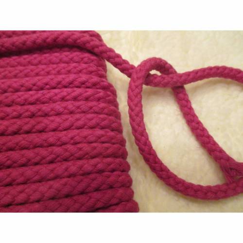 Kordel Flechtkordel Hoodiekordel Bademantelkordel 8mm Veno  pink 100% Baumwolle (1m/2,20  €)