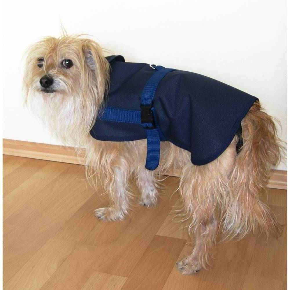 Hundemantel Regenmantel mit integriertem Hundegeschirr  Maanfertigung fr kleine  Hunde  Regenschutz in grn, blau, schwarz, Regenmantel