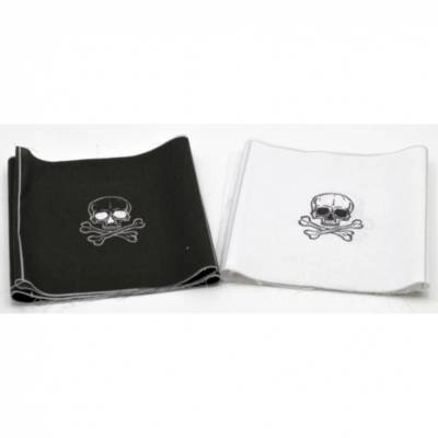100% Baumwollstoff Masken Set Panel Totenkopf für 24 Masken, Motiv 20,5 x 19,0 cm Mundschutz made in EU