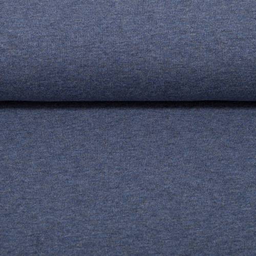French Terry Sommersweat  Maike-melange  unangeraut blau Oeko-Tex Standard 100 (1m/13,-€)