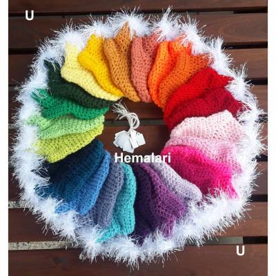 Adventskalender Söckchen * gehäkelt * 24 Socken * verschiedene Farben - bunt * Weihnachtskalender
