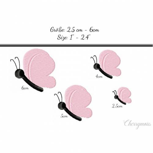 Stickdatei "Kleiner Schmetterling"  *mehrere Größen*