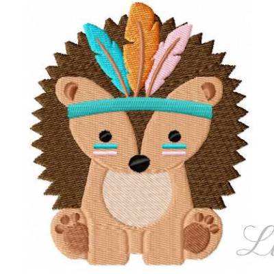 Stickdatei "Boho Igel" 10x10