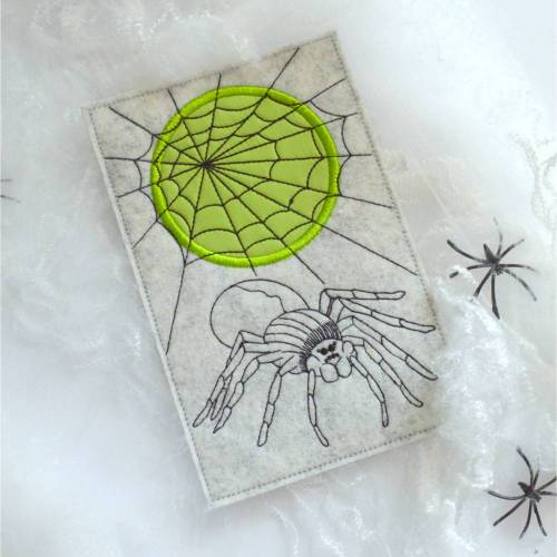 Stickdatei Mug Rug Untersetzer Spinne 13x18cm und 13x20cm