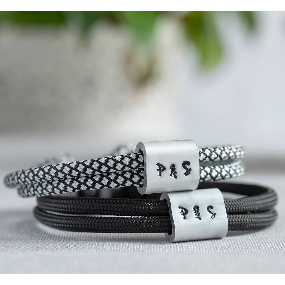 Armband personalisiert mit Gravur handgestempelt zur Taufe, Kommunion, Geburtstag, Schulanfang, Konfirmation, ichthys, Kreuz Bild 7
