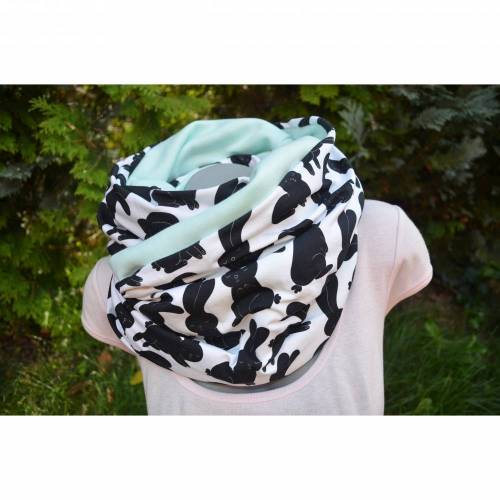 Hasen  Kaninchen  Loop  Loopschal  Wickelschal