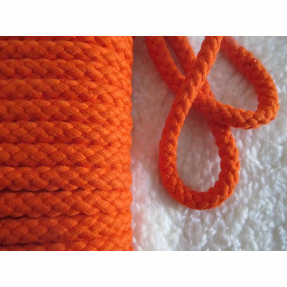 Kordel Flechtkordel Hoodiekordel Bademantelkordel 8mm Veno  orange 100% Baumwolle (1m/2,20  €) Bild 2