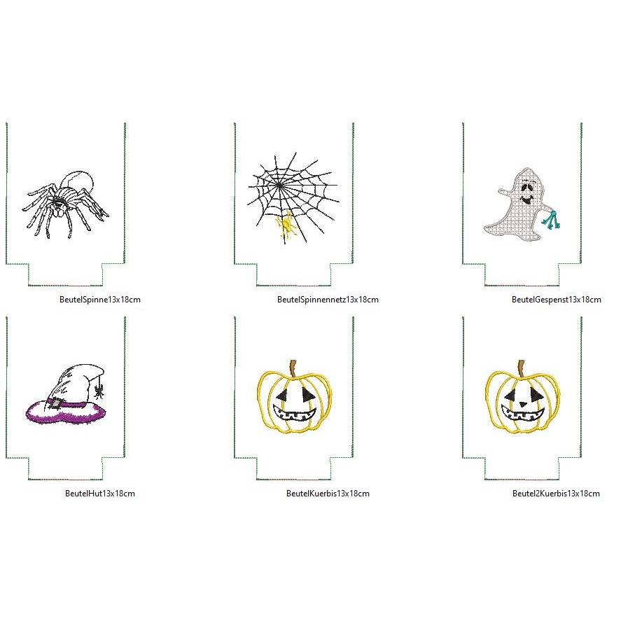 ITH Stickdatei Lichterbeutel Halloween 13x18cm Bild 6