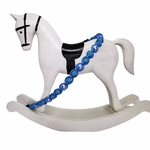 Stirnriemen - Shamballa - Perlmutt  "Blue"